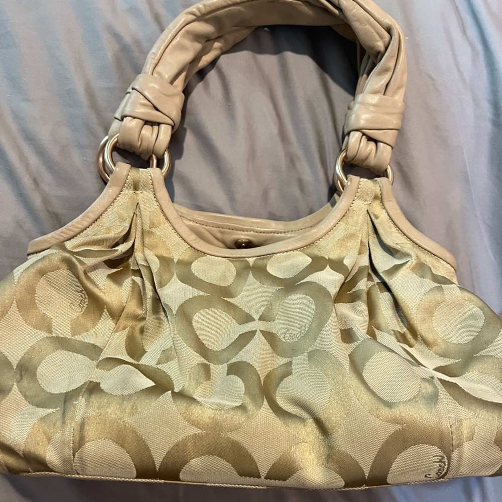 Coach purse- champagne color-authentic